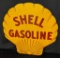 2 SIDED PORCELAIN SIGN SHELL GASOLINE