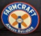 EMBOSSED TIN SIGN FARMCRAFT HYBRID SEED CORN