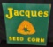 LARGE TIN SIGN JACQUES SEED CORN