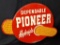 EMBOSSED TIN SIGN PIONEER HYBRID SEED CORN