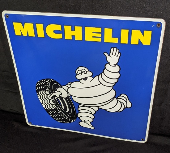 PORCELAIN MICHELIN TIRES SIGN BIBENDUM MAN