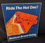 HOTTEST BRAND GOING CONOCO GASOLINE TIN SIGN