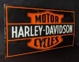 RARE PORCELAIN SIGN HARLEY DAVIDSON MOTORCYCLES