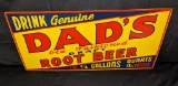 TIN SIGN DRINK GENUINE DADS ROOT BEER
