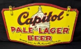 2 SIDED PORCELAIN SIGN CAPITOL BEER JEFFERSON CITY