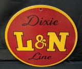 SIGN DIXIE L&N LINE LOUISVILLE NASHVILLE RAILROAD