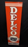 NOS 1941 TIN SIGN DELCO BATTERIES