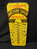 TIN THERMOMETER SIGN THOMPSON ENGINE PARTS