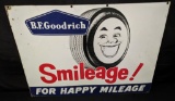 TIN SIGN BF GOODRICH SMILEAGE TIRES