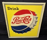 EMBOSSED TINS IGN DRINK PEPSI COLA BOTTLE CAP