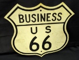 ORIGINAL STEEL SIGN BUSINESS US ROUTE 66