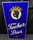 PORCELAIN BEER SIGN TUCHER BIER