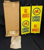 NOS SPINNER SIGN CHEVROLET OK USED CARS