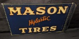 TIN FLANGE SIGN MASON HYLASTIC TIRES