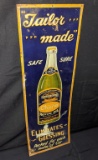 EMBOSSED TIN SIGN CHARM MOTOR OIL LIMA OHIO