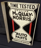 TIN FLANGE SIGN MCQUAY NORRIS AUTO PARTS