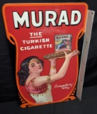 PORCELAIN FLANGE SIGN MURAD TURKISH CIGARETTES