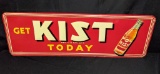 EMBOSSED TIN SIGN GET KIST TODAY ORANGE SODA POP