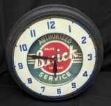 NEON CLOCK SIGN BUICK AUTHORIZED SERVICE