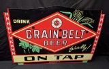 PORCELAIN NEON SIGN SKIN GRAIN BELT BEER ON TAP