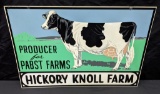 2 SIDED TIN SIGN PABST FARMS HOLSTEIN DAIRY COW