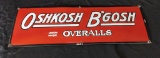 PORCELAIN SIGN OSHKOSH B'GOSH OVERALLS