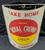 2 SIDED STRING HOLDER SIGN RC ROYAL CROWN COLA