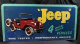 RARE JEEP 4 WHEEL DRIVE VEHICLES DEALERSHIP SIGN