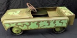 ORIGINAL PAINT PEDAL CAR JEEP ARMY CAMOFLAGE