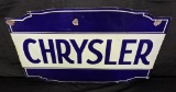 2 SIDED PORCELAIN SIGN CHRYSLER DEALER