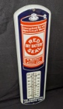 PORCELAIN THERMOMETER SIGN RED SEAL BATTERY