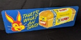 NOS TIN SIGN BUNNY BREAD