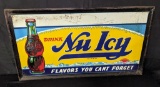 EMBOSSED TIN SIGN DRINK NU ICY SODA POP