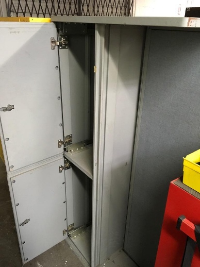 Over head storage cabinet for a desk