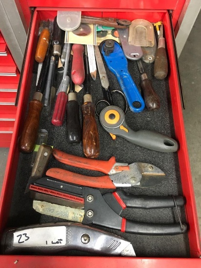 Assorted knives ,scissors, etc