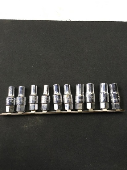 Snap-On 3/18" drive sae stud sets, 1/4" to 1/2"