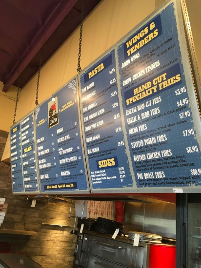 Menu board 12' 1" W x 4' T Just change the vinyl