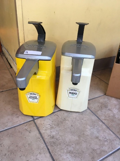 Heinz mayonnaise & mustard dispenser set