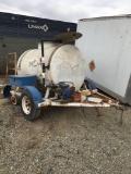 Portable water tank with pump & trailer