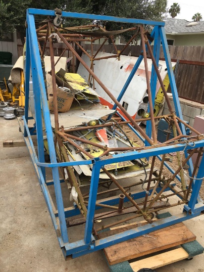 Assorted Helio sheet metal/frame. Two dollies under neath are included