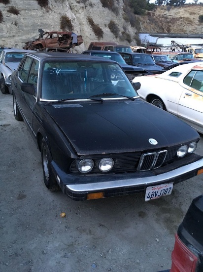 1986 BMW 528 Last 6 vin 660935
