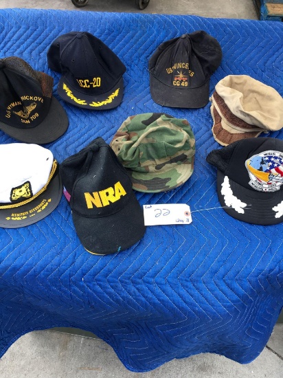 Lot of assorted military caps/hats