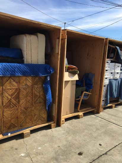 Storage Vaults from Republic Storage. Assorted Furniture and housewares