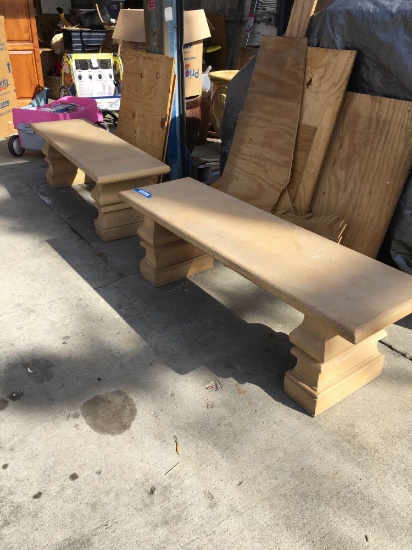 Concrete Benches 18" tall x 5' long x 18" wide