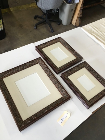 17" x 19" , 15" x 13" & 14" x 12" picture frames