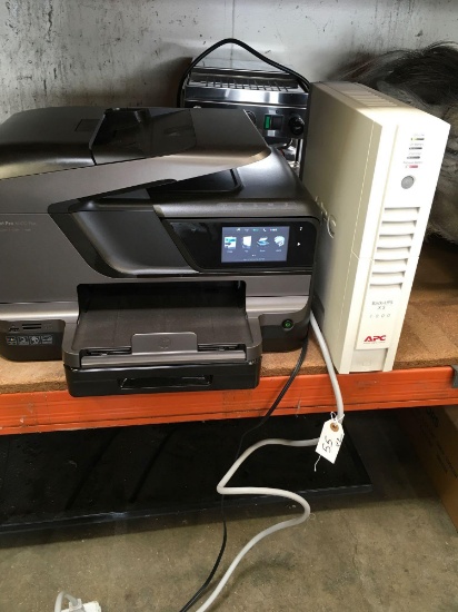 HP Office Jet Pro 8600 plus & APC Back-Ups XS 1000. Both turned on