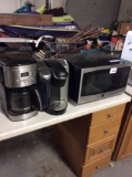 Cuisinart Coffee maker, Keurig machine, Kenmore Microwave