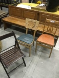 Vintage folding chairs