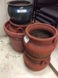 Lot of assorted ceramic planters