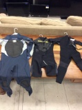 Assorted sizes wet suits